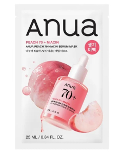 Lakštinė veido kaukė Peach 70 Niacin Serum Mask 25 ml