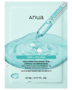 ANUA Lakštinė veido kaukė PDRN Hyaluronic Acid Capsule 100 Serum Mask 