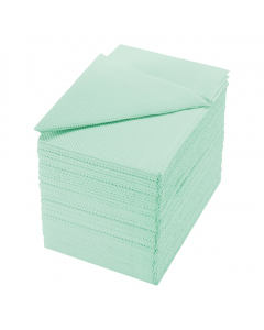 Celiuliozės sulankstytos servetėlės 33 x 48 cm žalios 50 vnt.