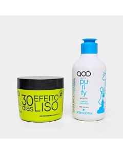 QOD CITY 30 DAYS rinkinys: valomasis šampūnas 300 ml, plaukų kaukė 300 g