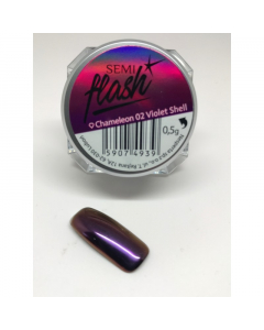 Semilac blizgis nagų dailei SemiFlash 02 Violet Shell 0.5 g