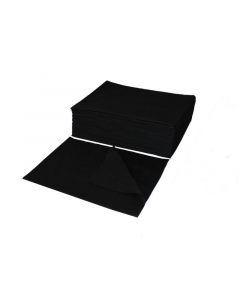 Vienkartiniai rankšluosčiai juodi 70 x 50 cm 50 vnt.