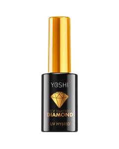 YOSHI ilgalaikio UV/LED hibridinio nagų lako topas TOP TEMPERED DIAMOND 10 m