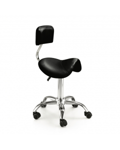 Kosmetologinė kėdė balnas su atlošu 82-97 cm