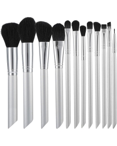 Makiažo šepetėlių rinkinys GREY 12 vnt.