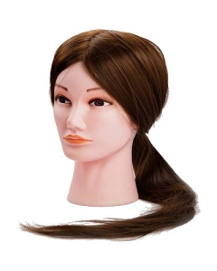 Moteriška manekeno galva su 55-60 cm plaukais