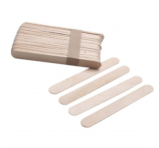 Medinės mentelės veido srities depiliacijai MINI 9.2 x 0.9 cm 100 vnt.