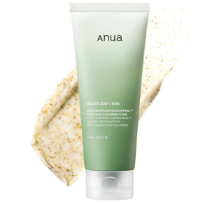 Anua putojantis veido prausiklis Heartleaf Quercetinol Pore Deep Cleansing Foam