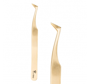 Volume L auksinis pincetas 12 cm
