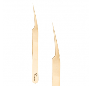 Tiesus auksinis pincetas F 12 cm