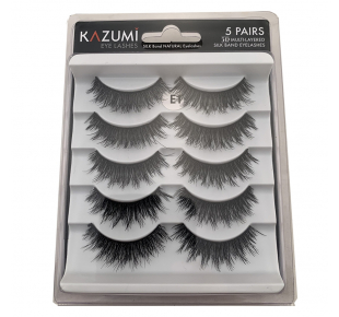 Priklijuojamos blakstienos KAZUMI, 5 poros