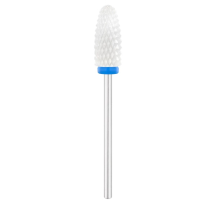 EXO keramikinis ovalus frezos antgalis, mėlynas BLUE OVAL 6 mm