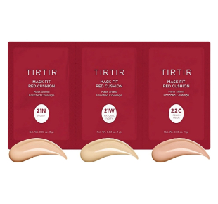 TIRTIR makiažo pagrindo mėginukų rinkinys Mask Fit Red Cushion Trial Kit