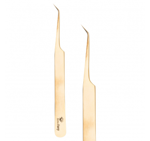 LashesFairy Volume45 auksinis pincetas 12cm