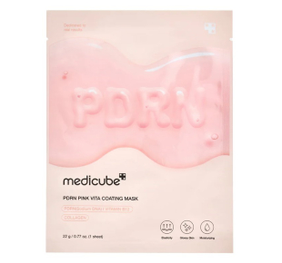 Medicube lakštinė veido kaukė PDRN Pink Vita Coating Mask 22 g