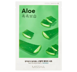 MISSHA lakštinė veido kaukė su alavijo ekstraktu Airy Fit Aloe 19 g