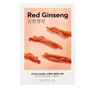 MISSHA lakštinė veido kaukė su ženšeniu Airy Fit Red Ginseng 19 g