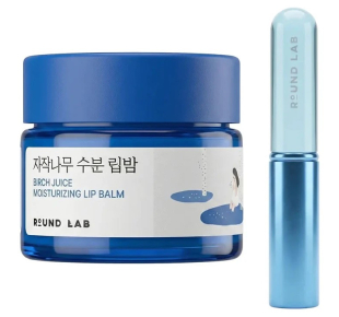 ROUND LAB lūpų balzamas su aplikatoriumi Birch Juice Moisturizing Lip Balm Set 20 g