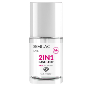 Bazė/viršutinis sluoksnis nagų lakui Base/Top 2in1 Hard & Glossy 7 ml