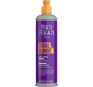 TIGI Bed Head tonuojantis šampūnas šviesiems plaukams Serial Blonde Purple Toning 400 ml