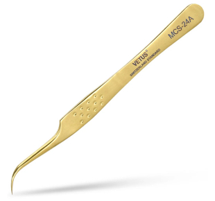 Vetus MCS-24A GOLD lenktas pincetas