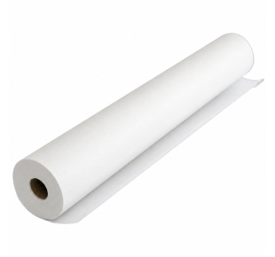 Vienkartinė neaustinė paklodė rulone Economic 60 cm x 100 m balta
