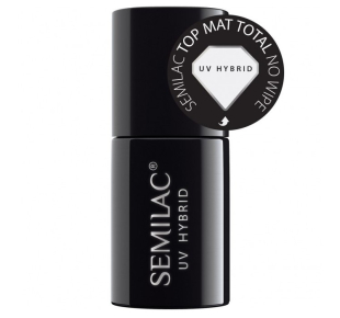 Semilac Viršutinis matinis sluoksnis ilgalaikiam geliniam lakui Top Matt Total No Wipe 7 ml