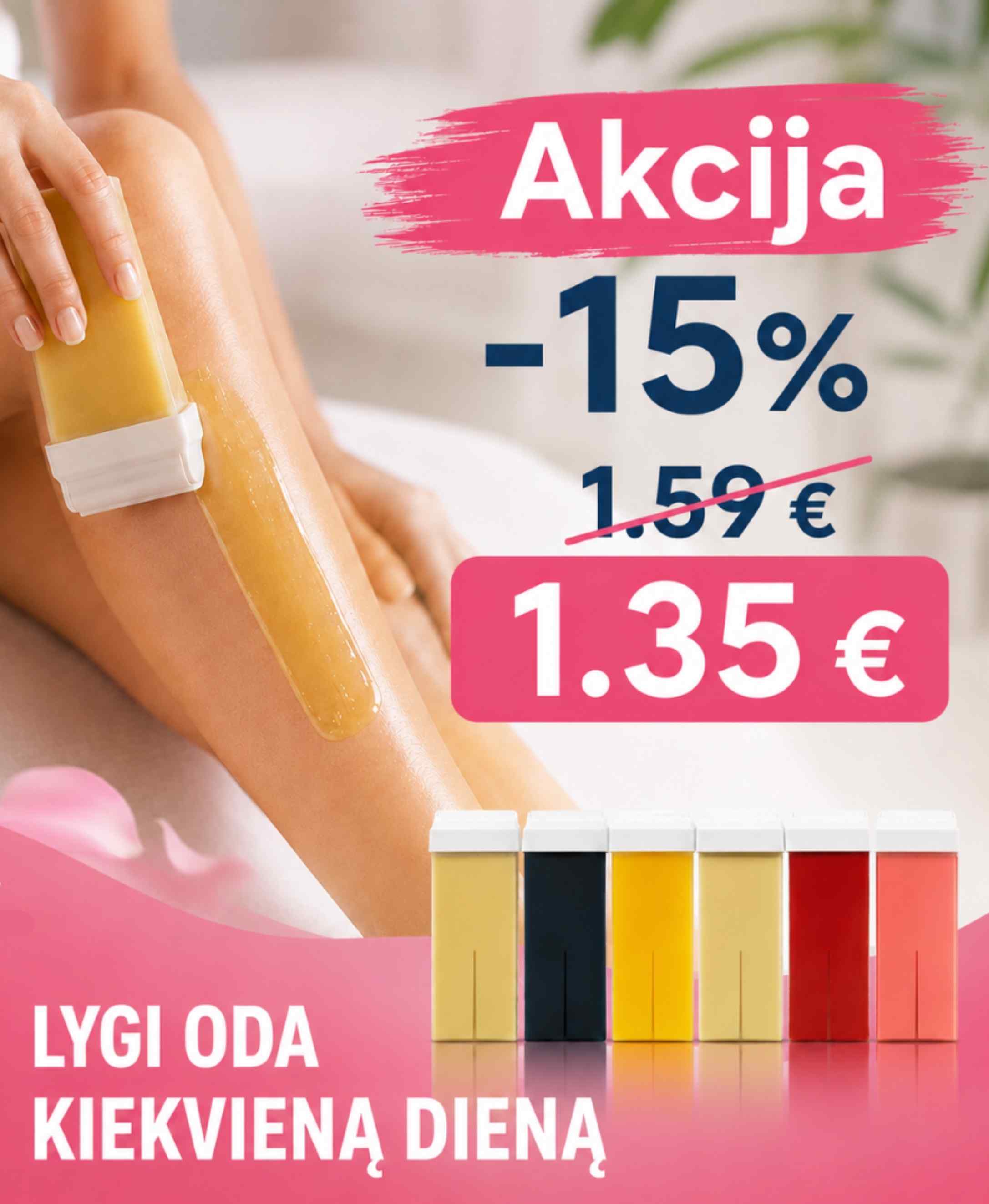 Akcija depiliacijai vašku
