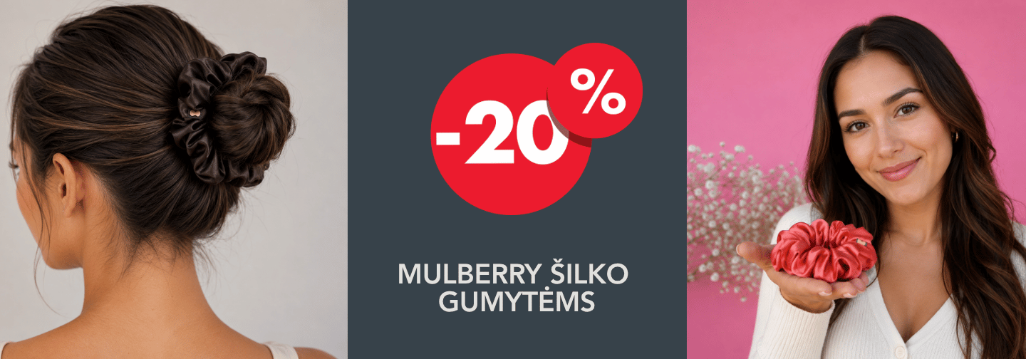Šilkinės plaukų gumytės